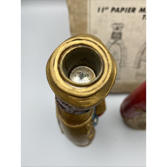 Vintage Creations by Manor House 11" Papier Mache Candle Holders Three Kings 3 - Picture 6 of 16